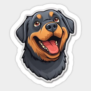 Adorable Rottie - Cute Rottweiler Artwork Sticker